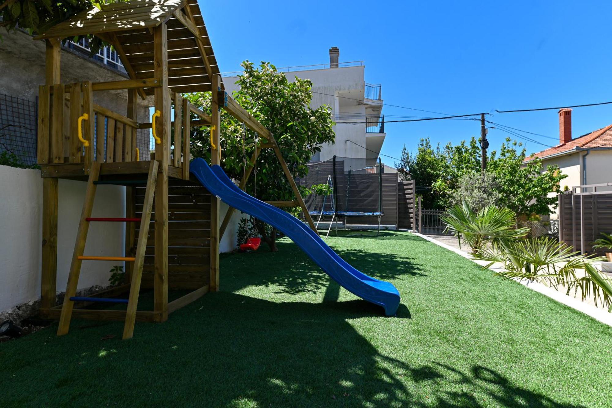 Villa Costa Blu With Pool By The Sea Trogir Bagian luar foto
